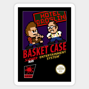 Basket Case Retro 8Bit Horror Game Sticker